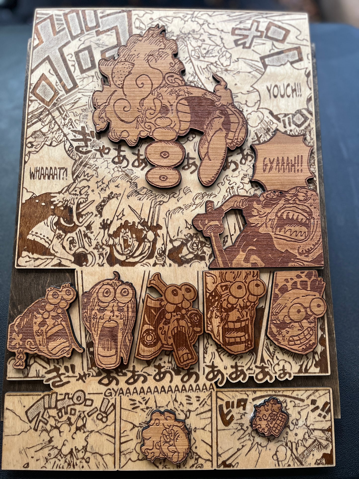 Luffy Breakthrough Multi-Layer Wood Art