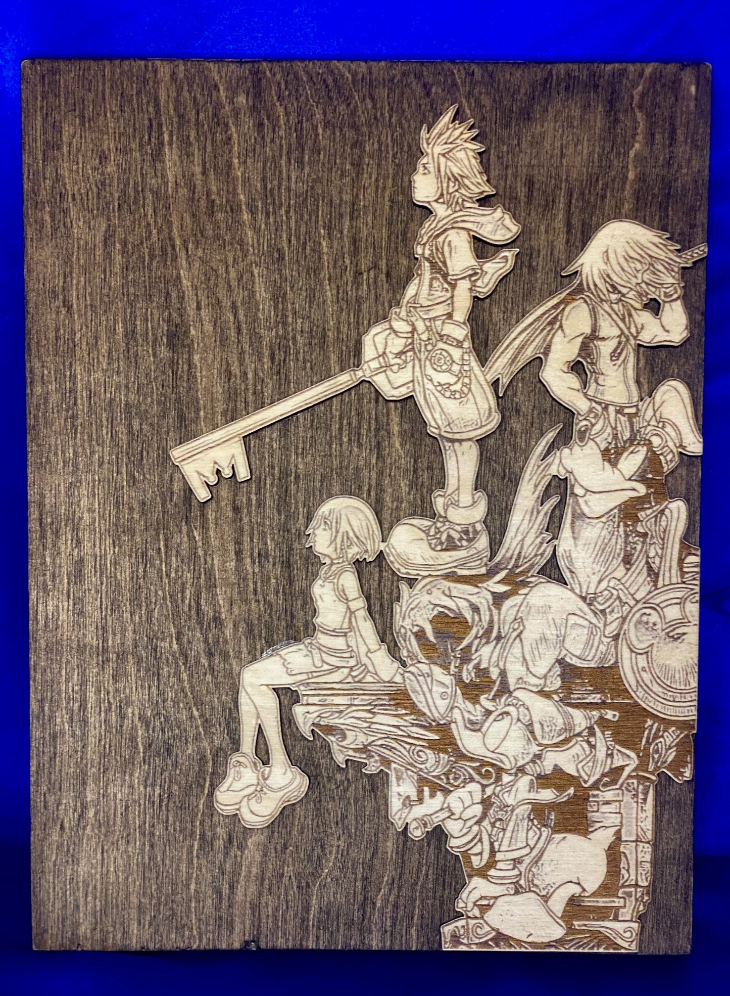 Kingdom Hearts 1 Wood Art