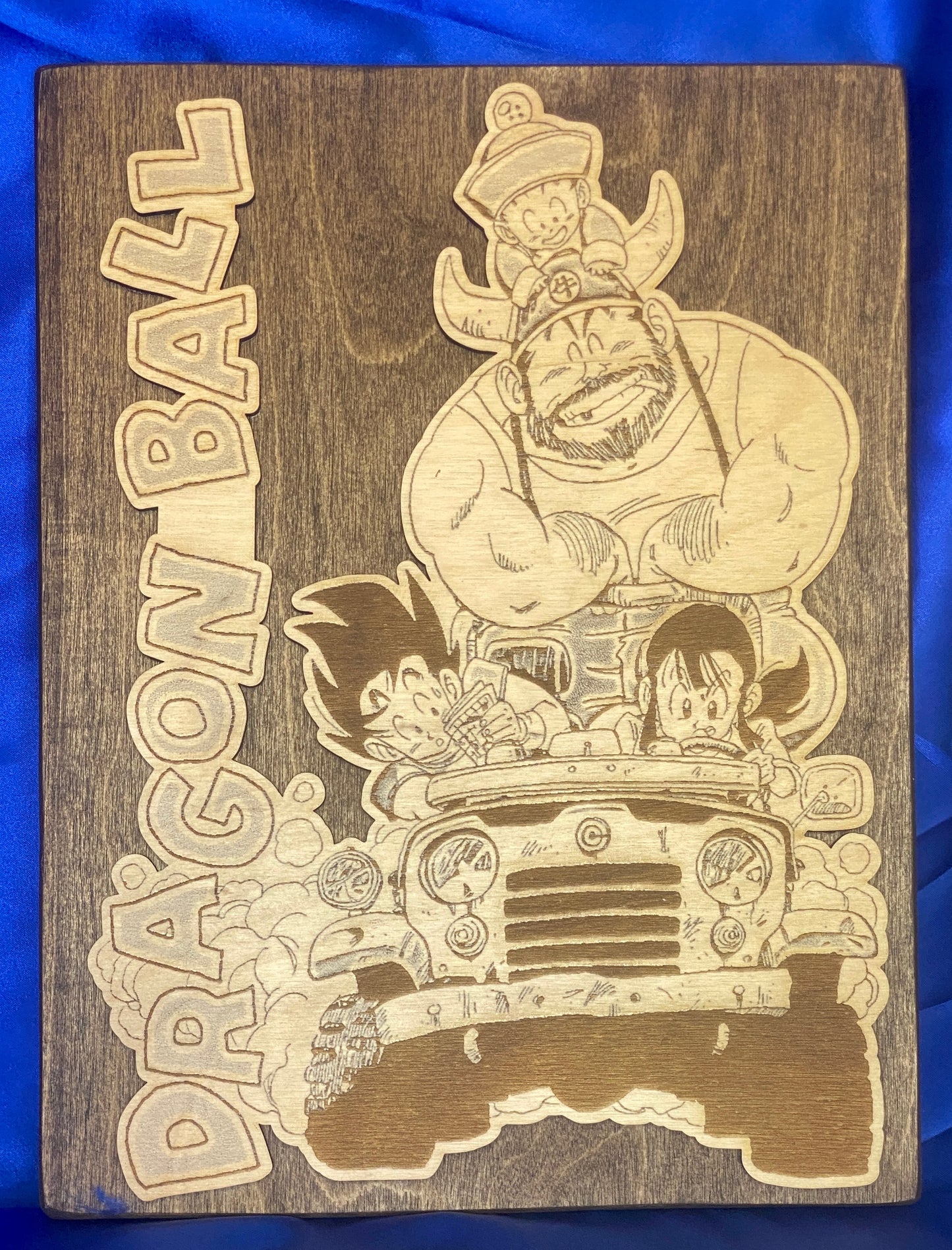 Dragon Ball Family Car Wood Art