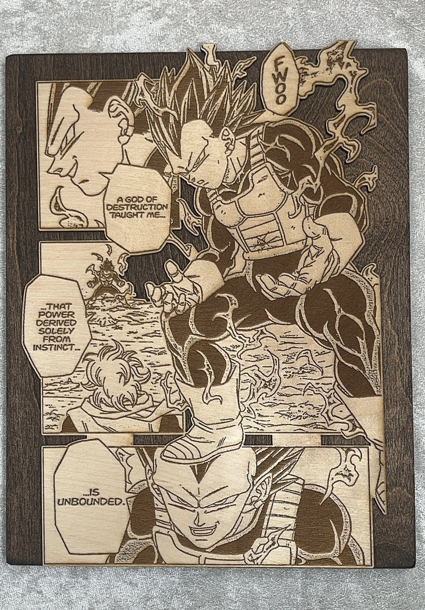 Vegeta Wood Art