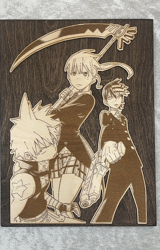 Soul Eater Wood Art