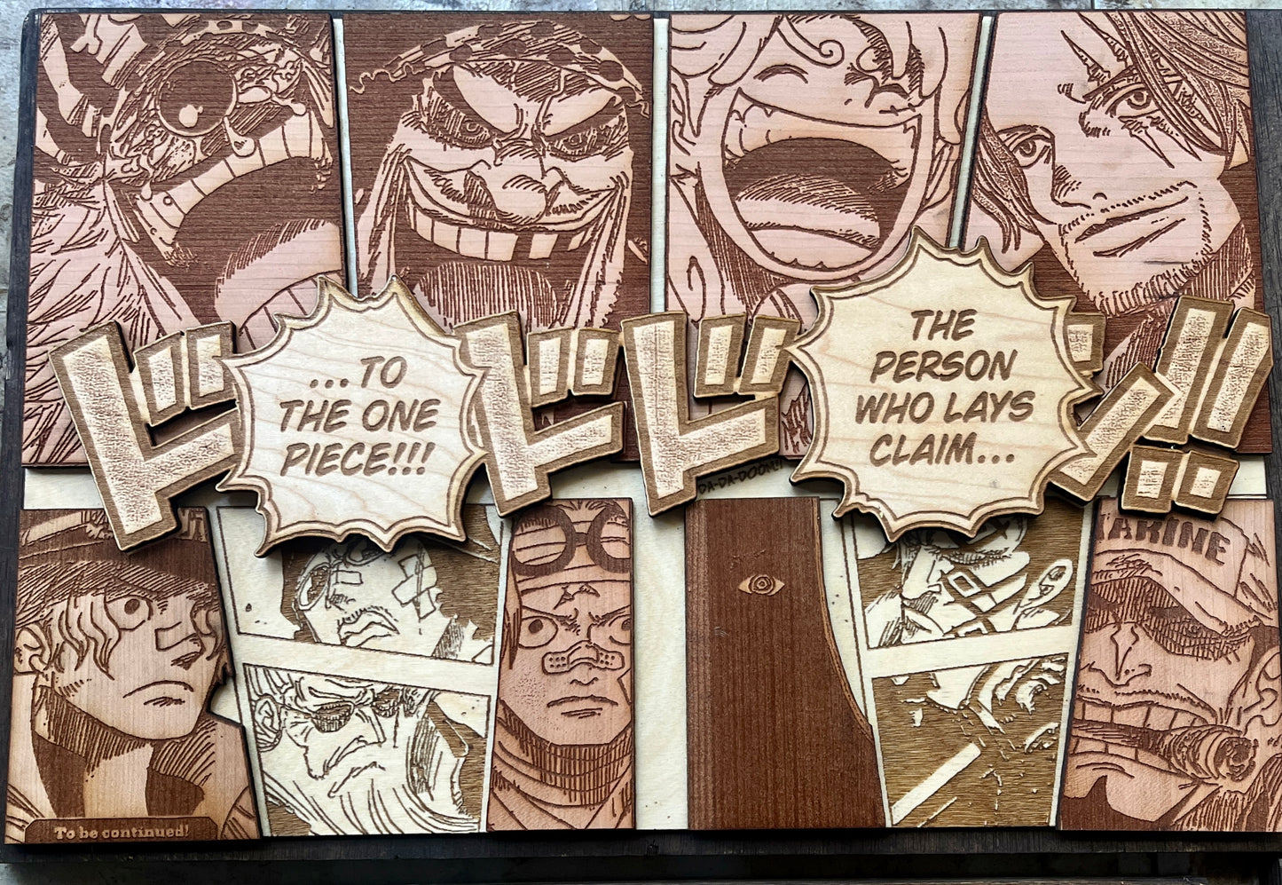 Claim the One Piece Multi-Layer Wood Art